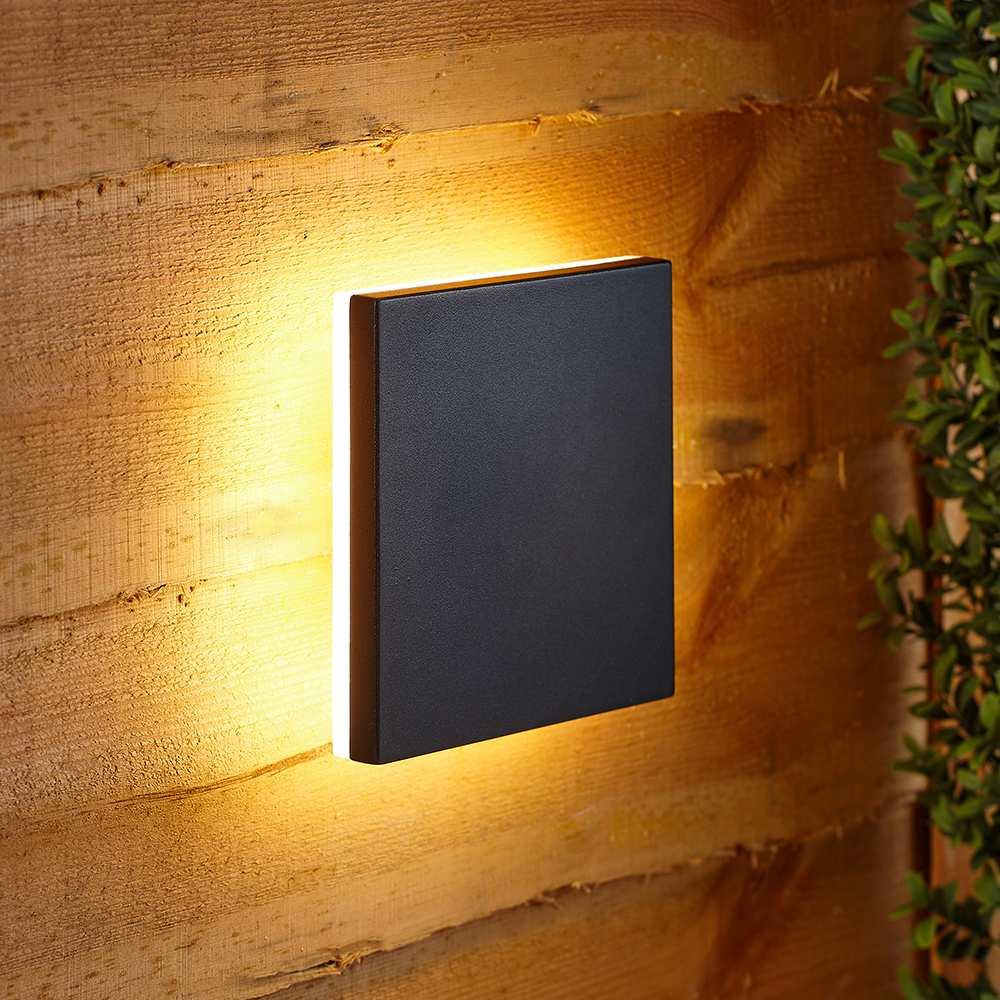 BillyOh Eclipse Effect LED Wall Light - Square